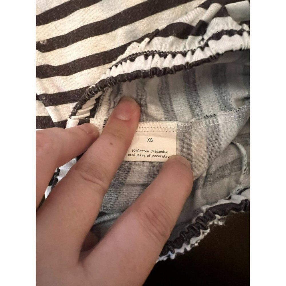 Girl's Boutique Striped & Ruffle Pants Size XS [GREAT] - Picture 3 of 3
